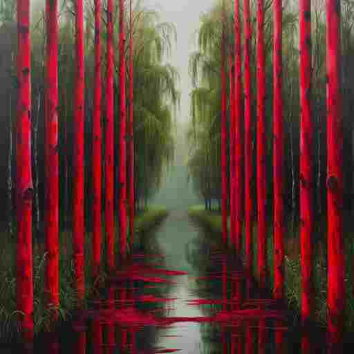 Красные прутики из зазеркалья