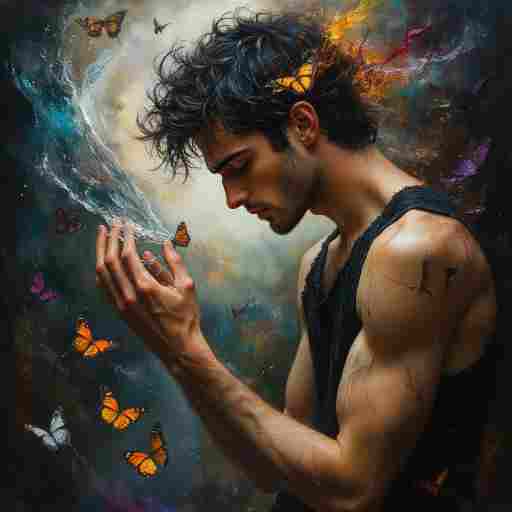 Склонив голову поднимет глаза