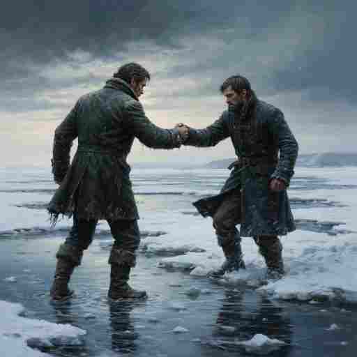 Берега два замерзших берега