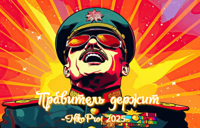 Правитель держит