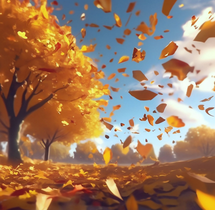 Ветер листья поднимает