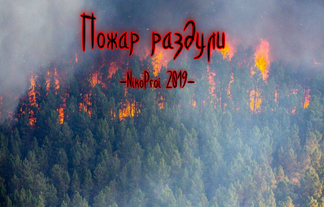 Пожар раздули