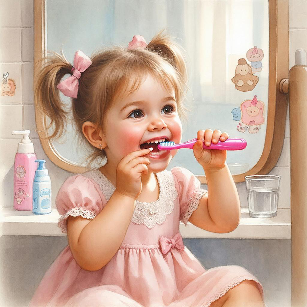 Люблю я щёточку свою