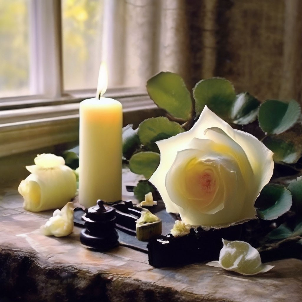 Увяли кремовые розы 