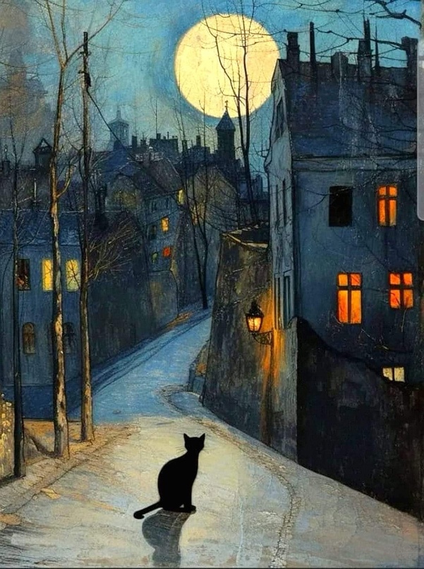 "Лунная ночь смолкший город накрыла..."