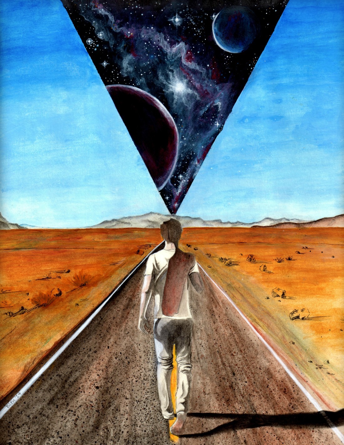 "Ты идешь всё время вдаль..."