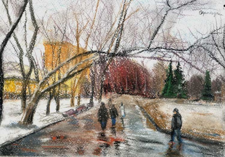 "Ночью выпал снег нежданно..."