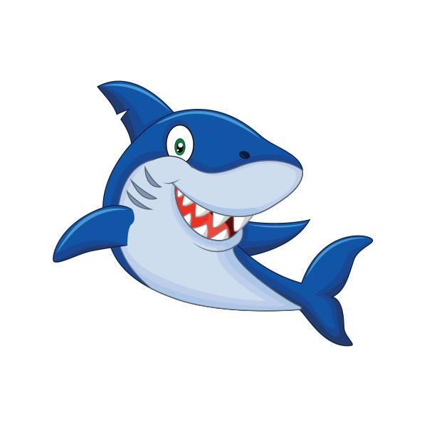 Акула резвится