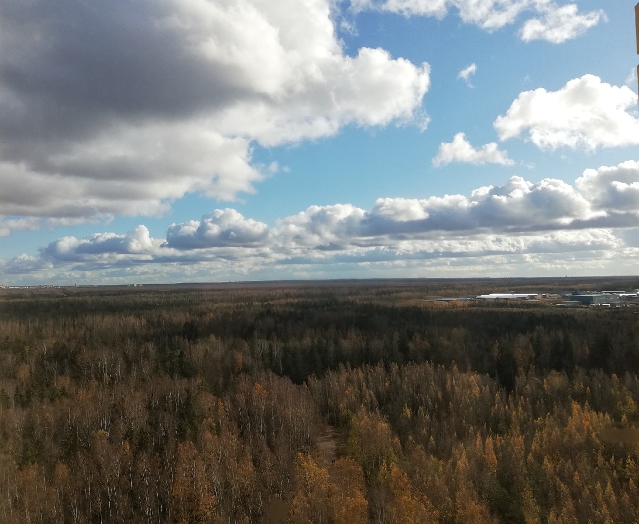 Как красиво уходят вдаль облака