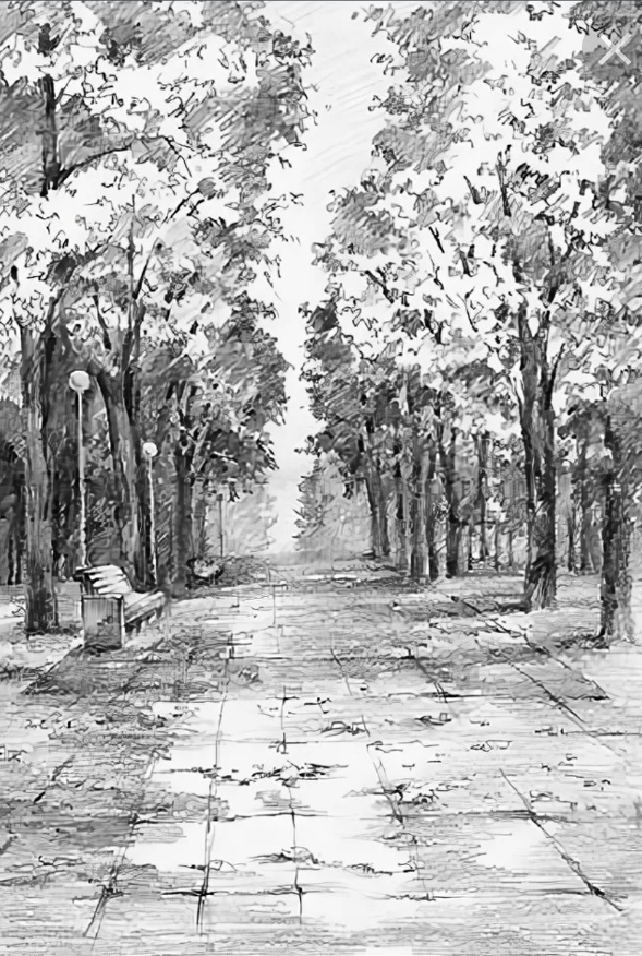 Осенняя аллея. 