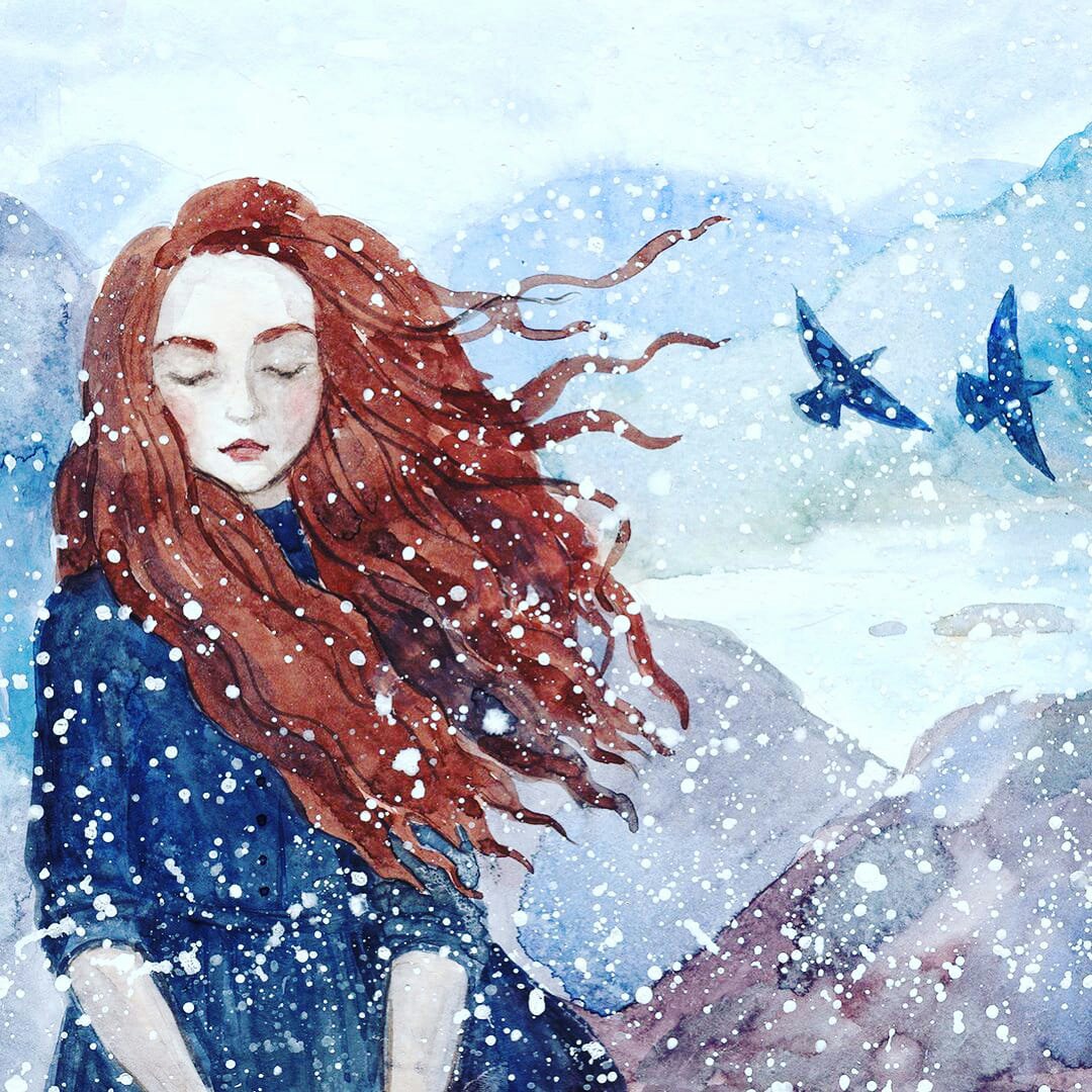 Когда на землю падал снег...