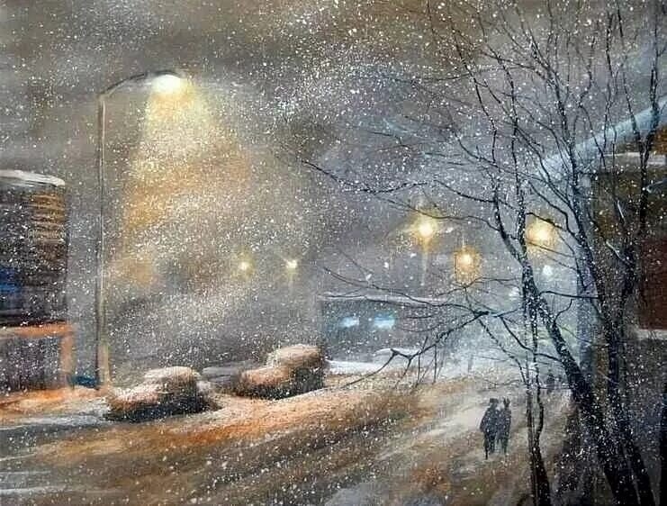 И метут метели, белые снега